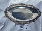 Vintage Towle Silverplate Oval Serving Tray Ornate Rococo Floral 10      So12