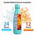 Insulated Water Bottle 12oz Stainless Steel 12 Ounces  1 Pack-turquoise 