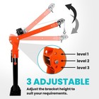 1100lb Electric Pickup Truck Crane Truck-mounted Bed Crane Hoist 12v2000lb Winch
