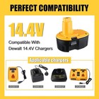 2-pack For Dewalt 14 4volt Battery Dc9091 Dw9091 Dw9094 De9091 Cordless Tools