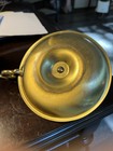 Vintage Large Brass Chamber Candlestick Holder 6   