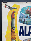 Original Vintage Travel Poster Alaska Pacific Northern Airlines Flag Line 1960s