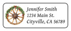 Christmas Wagon Wheel Personalized Western Holiday Address Labels Stickers Tags
