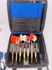 Vintage Dart Collection Lot Of Darts Shafts Flights  Dyna Star  Harrow In Case