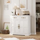 33 5  Buffet Cabinet Sideboard Storage Table Kitchen Dining Room 2 Drawers Doors