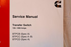 962-0518 Cummins Onan Service Manual Btpc Transfer Switch Ats 150-1000a Instruct