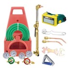 Pro Oxygen Acetylene Gas Cutting Torch Regulator Welding Kit W carrying Tote