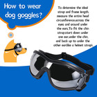 Dog Sunglasses goggles  Uv wind dust fog Protection Pet Glasses Eye Wear With   