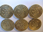 2011 Chuck E Cheese Pizza Arcade 1 X Brass Coin Token -rare Collectable