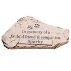 Personalized Dog Cat Pet Memorial Paw Print Grave Marker Garden Stepping Stone