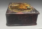 Antique French Papier Mache Vernis Martin Style Painted Snuff Box