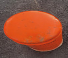 1950 s Turtle Food Vintage Orange Oval Tin 10 Cent  W  Turtle Picture Hartz Ny