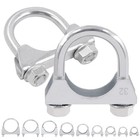 2pcs 32mm  Exhaust U Clamp  Muffler U-bolt Clamps  U Bolt Saddle Exhaust 1-1 4 