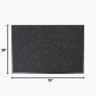 3  X 6  Notrax 109 Brush Step Carpeted Entrance Mat For Home Or Office Charcoal