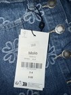 Milo Girls Skirt 3-4 Blue Jean With Flowers
