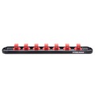 Steelman 3 8-inch Drive 7-piece Aluminum Socket Storage Rail 60737