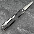 Vortek Tango Tanto Blade Black G10 Ball Bearing Flipper Folding Edc Pocket Knife