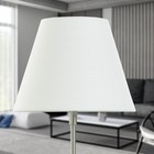 White Textured Fabric Empire Lamp Shade