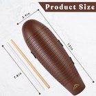 Eastrock Guiro Instrument 3 9 x13  Fish Shaped Latin Percussion Large  Coffee 