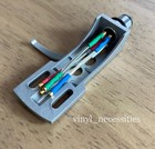 Technics Style Silver Headshell W 7n Ofc Silver Insulated Phono Cartridge Leads 