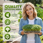 Nature Jim s Organic Broccoli Sprouting Seeds     Non-gmo  Rich In Sulforaphane  F