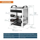 Tecmojo 6u Network Rack 10 Inch Mini Server Rack 2 Side Translucent Panels 2