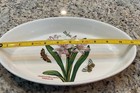 Portmeirion Botanic Garden 11 5 In  Oval Baking Dish Belladonna Lily Nwt