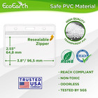 Id Card  Name Tag  Badge Holders - 3 5x2 25  100 Pk  Horizontal Sealable