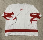 Nwt Nike Sportswear Club Hockey Jersey Oversized White Red Hv1137-100 Men Sz 3xl
