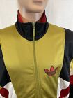Adidas Men   s 90s Vintage Back Team Embroidered   Print Logo Track Jacket Size L