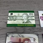 Vintage Canada Magnet Canadian Bank Note Set Of 4 Queen Elizabeth Ii 3   x2   
