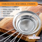 U s  Kitchen Fine Twill Mesh Stainless Steel Conical Strainer Set 3 4 5  Chinois