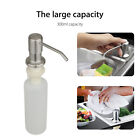    300ml Stainless Steel Soap Dispenser Kitchen Sink Hands Bath Liquid Pump Bottle