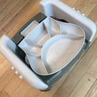 Bumbo Multi Seat Baby Booster Chair Gray green Adjustable Harness