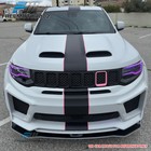 Srt Redeye Style Hood Fits 2011-2021 Jeep Grand Cherokee Aluminum Bonnet Trim