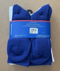 Nba Logo Basketball Men Crew Socks 6 Pairs-red White Blue - Shoe Size 6-12 - New