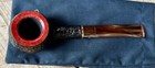 Savinelli Roma Lucite Rusticated Prince  315 Ks  6mm Filter Pipe - New