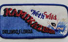 Kamikaze Water Slide Wet N  Wild Water Park Orlando Florida Souvenir Patch