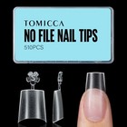 Short Coffin Nail Tips  510pcs Acrylic Half Cover Nail Short Coffin Nail Tips