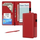 2 Pack Server Book For Waitress  5x9 Inch With Zipper Pocket