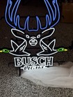 New Busch Light Beer Deer Duck Hunting Led Bar Sign 29x24 Official Original Neon