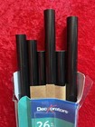 26in Deckorators Classic Round Satin Black Aluminum Deck Balusters 1 Box 6 Pc