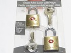 Tsa Approved Brass Mini Luggage Locks With Keys Austin House