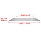 For Single Tandem Triple Axle 9 X 72 Trailer Round Fender Back Teardrop Fenders