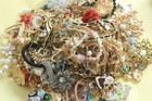 2 Pounds Estate Fashion Jewelry  Single Lot - All Wearable  Intact  -jk7