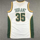 Seattle Sonics Kevin Durant White 35 Vintage Retro Style Jersey