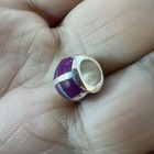 Native American Navajo Charm Bead Med Purple Sugilite For A Chain Bracelet Wow A