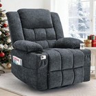 360   Swivel Rocker Recliner For Adults  Nursery Glider Recliner With Massage    