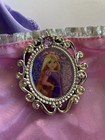 Disney Princess Dress Costume Girls 4-6x Purple Pink Silver Polyester Stretch