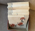 Set Of 50 Vintage Poinsetta Cocktail Napkins In Original Box